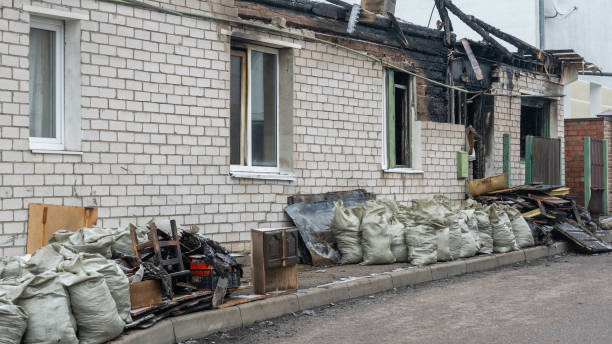 Professional Soot Cleanup technician working in Monkton, MD